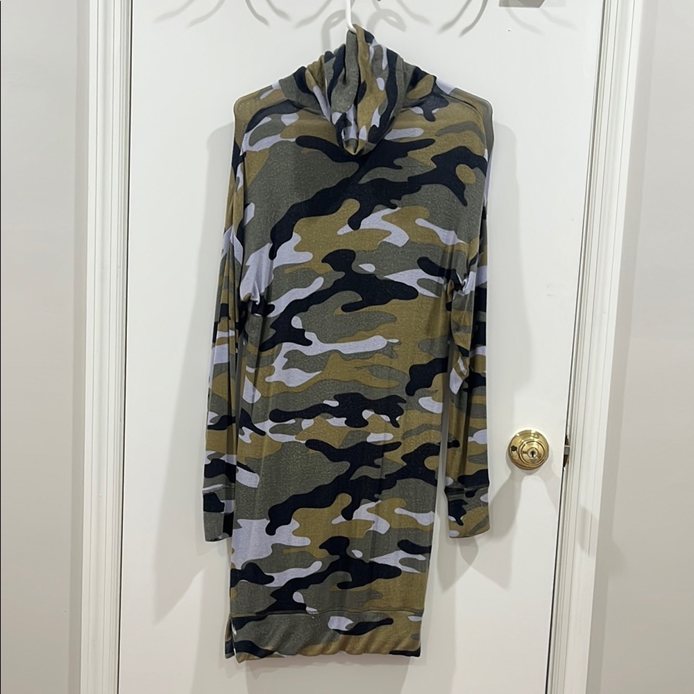 Camouflage Hooded Dress - image 1